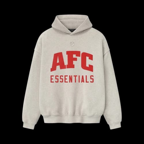 Fear of God Essentials Raiders Sport Hoodie Black/Concrete Heather
