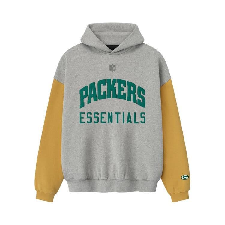 Fear of God Essentials Eagles Sport Hoodie Golf Green/Concrete Heather