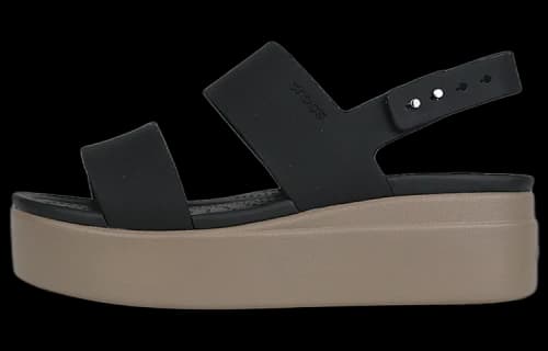 Crocs Brooklyn Low Wedge Sandal Black Mushroom (Women's)