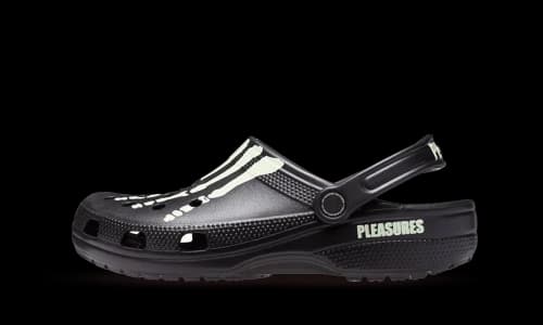 Crocs Classic Clog Pleasures Skeleton Black Glow