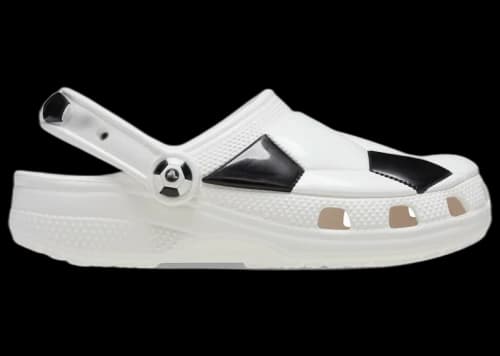 Crocs Classic Soccer Clog White Black (Kids)