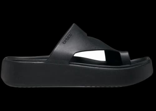 Crocs Getaway Platform Toe Loop Flip Black (Women's)