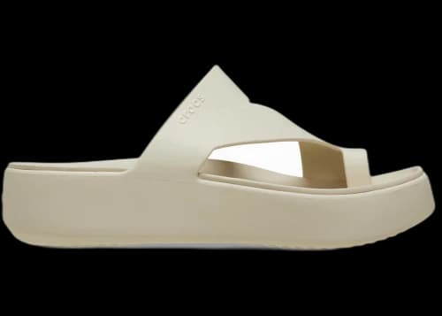 Crocs Getaway Platform Toe Loop Flip Sandstone (Women's)