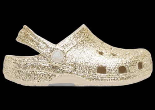 Crocs Classic Chunky Glitter Clog Sandstone (Kids)