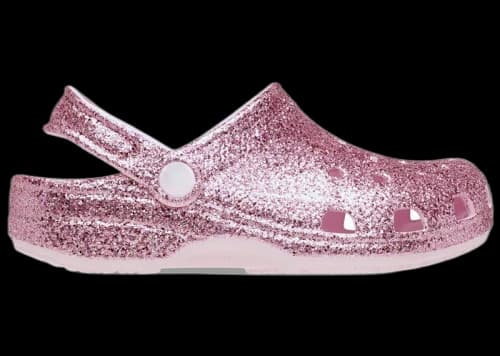 Crocs Classic Chunky Glitter Clog Pink Milk (Kids)