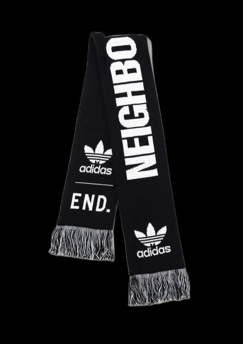 Neighborhood x END x adidas Supporters Scarf Black/White