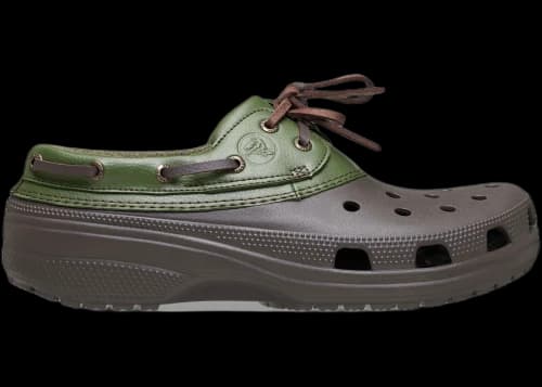 Crocs Classic Boat Shoe Espresso Army Green