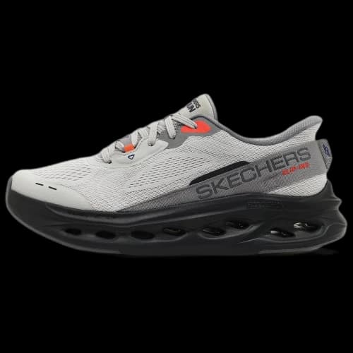 Skechers Slip-ins Max Cushioning Glide-Step Advert Grey Black Orange