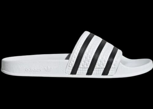 adidas Adilette White Core Black White