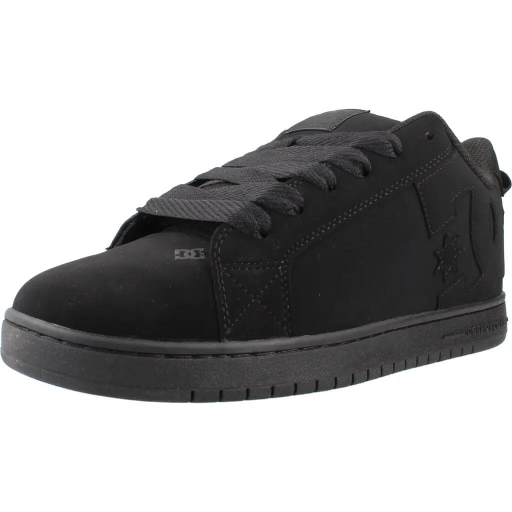 DC Court Graffik Black Leather