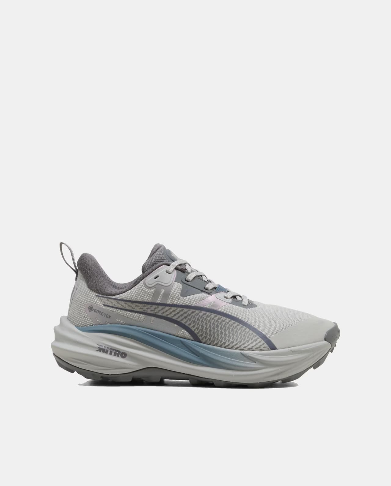 Puma Voyage Nitro 4 GORE-TEX Waterproof Trail 'Gray Echo Evening Blue' (Women's)