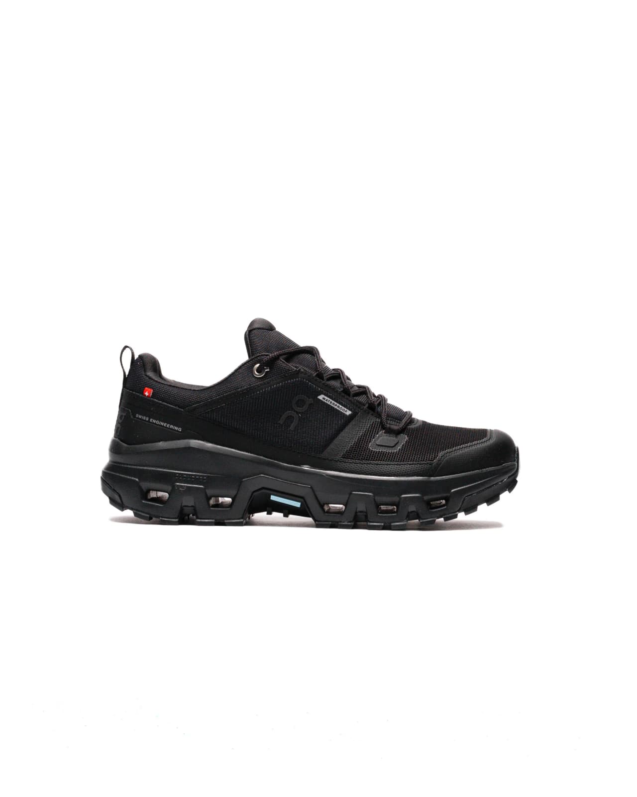 On Running Cloudrock Low Waterproof All Black