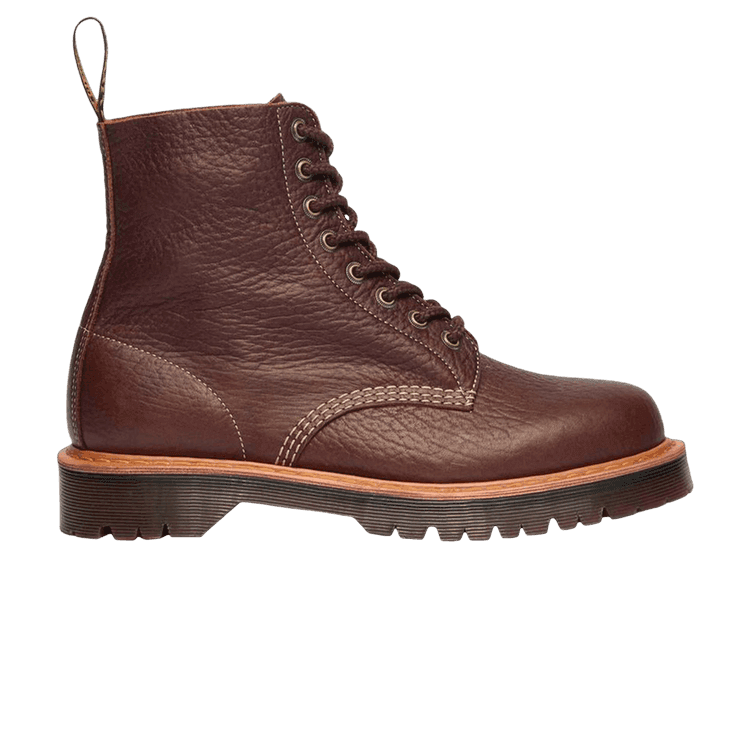 Dr. Martens 1460 Wild Grain Leather Boots Sepia Brown