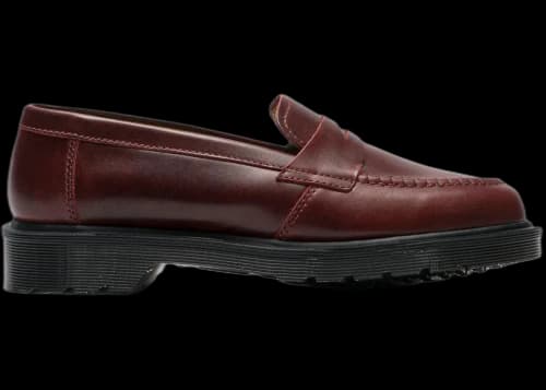 Dr. Martens Delapre Penny Loafers Made In England Burgundy