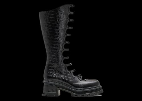 Dr. Martens Kiki Boots Marc Jacobs Black Croc (Women's)