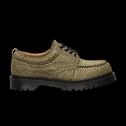 Dr. Martens Lowell Chucka Mock Toe 'Olive Green Pebble Emobssed Hair'