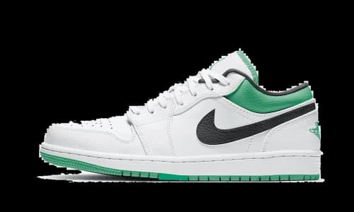 Jordan 1 Low White Lucky Green Black