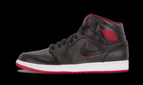 Jordan 1 Retro Mid Black Red White