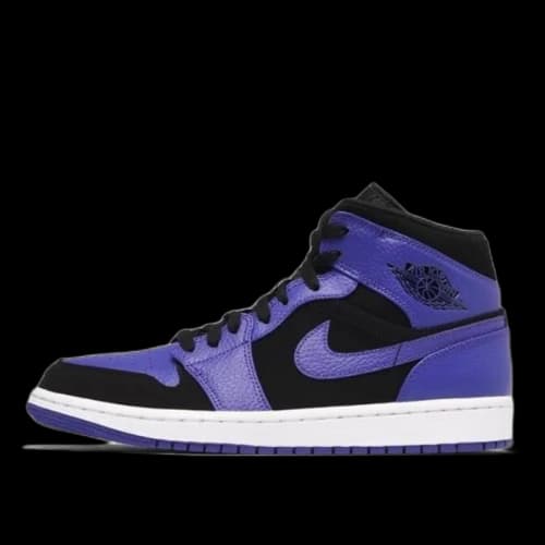 Jordan 1 Mid Black Dark Concord