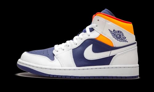 Jordan 1 Mid Royal Blue Laser Orange