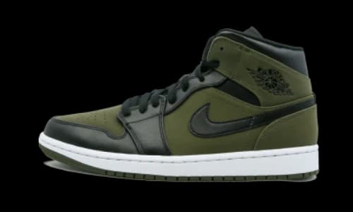 Jordan 1 Mid Olive Canvas