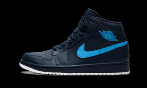 Jordan 1 Retro Mid Obsidian University Blue