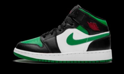 Jordan 1 Mid Green Toe (GS)