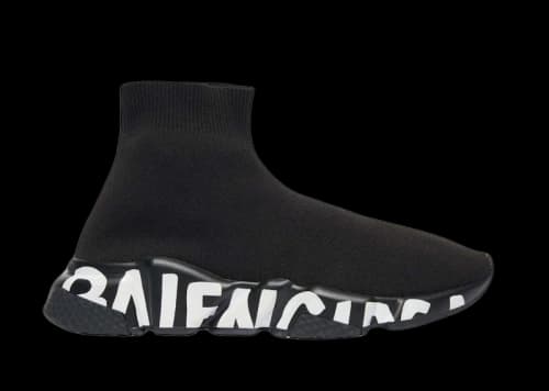 Balenciaga Speed Graffiti Black White (Women's)