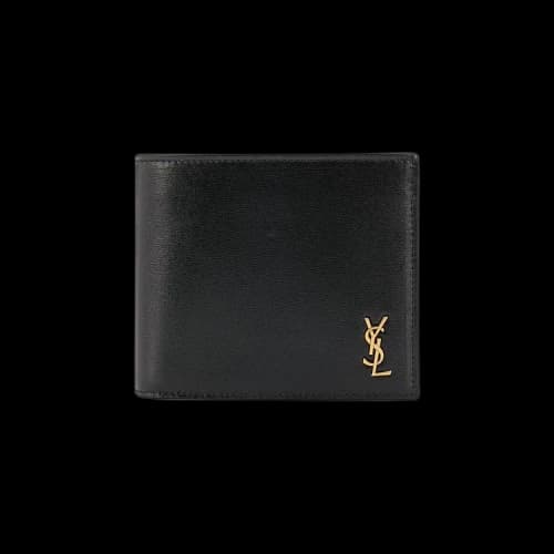 Saint Laurent Logo Bi-Fold Wallet With Coin Pouch 'Black'