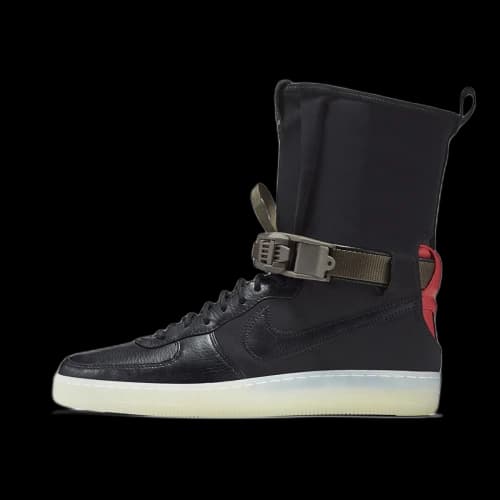Nike Air Force 1 Downtown Acronym Black Crimson