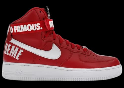 Nike Air Force 1 High Supreme World Famous Red