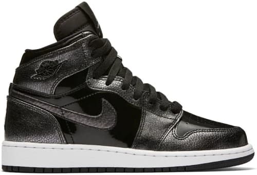Jordan 1 Retro High Black Patent (GS)