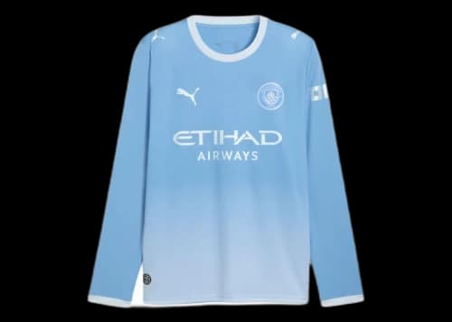 Puma Manchester City 26/27 Home L/S Jersey Team Light Blue/Blue Icy Blue