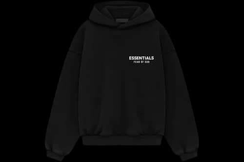 Fear of God Essentials Kids Fleece Hoodie (FW24) Black