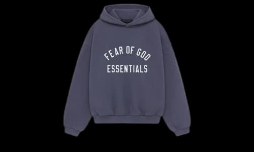 Fear of God Essentials Kids Fleece Hoodie Marine