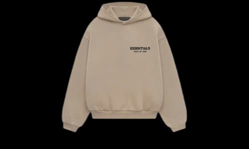 Fear of God Essentials Kids Fleece Hoodie Desert Sand