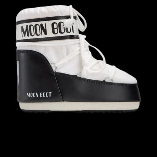 Moon Boot Icon Nylon Low Boot White Black