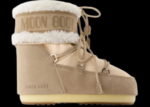 Moon Boot Icon Pearly Plus Boot Low Pale Peach Sand