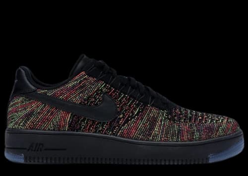 Nike Air Force 1 Low Flyknit Black Multi-Color