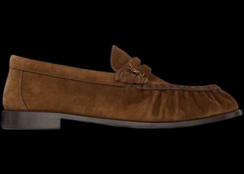 Saint Laurent Le Loafer Supple Dark Havana Suede