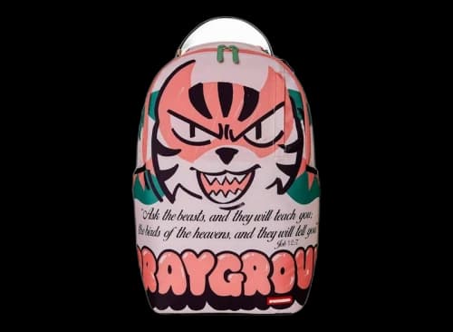 Sprayground Untamed Tiger Face DLXR Backpack Pink
