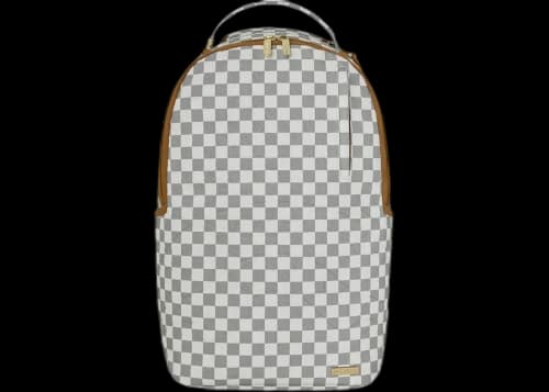 Sprayground Graff Embossed Cream Check DLXSV Backpack White/Grey