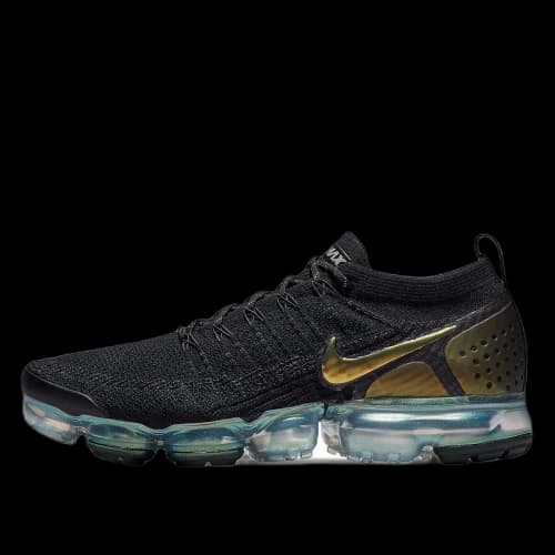 Nike Air VaporMax Flyknit 2 Black Metallic Silver Multi-Color