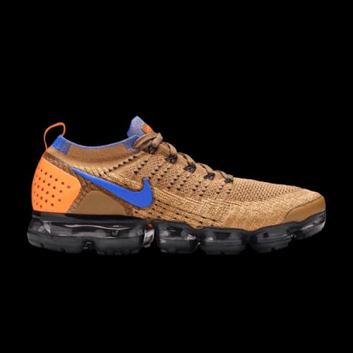 Nike Air VaporMax Flyknit 2 Golden Beige Racer Blue