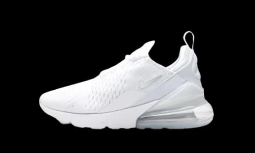 Nike Air Max 270 White Metallic Silver (GS)