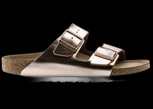 Birkenstock Arizona Soft Footbed Leather Metallic Copper (Women's)