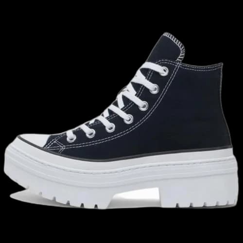 Chuck Taylor All Star Lugged Heel Platform High 'Black White' (Women's)