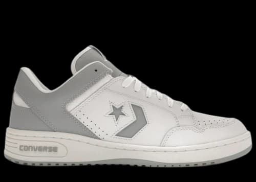 Converse Weapon Leather Ox White Wolf Grey
