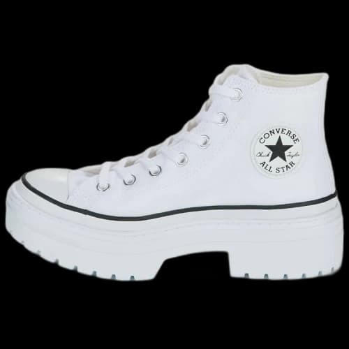 Chuck Taylor All Star Lugged Heel Platform High 'White Black' (Women's)
