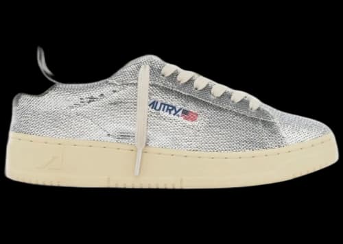 Autry Dallas Low Sparkling Silver White Sequins